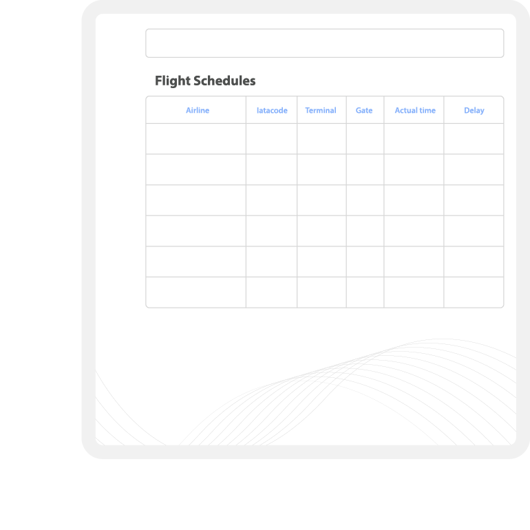 Flight Schedules at Airports API instruction